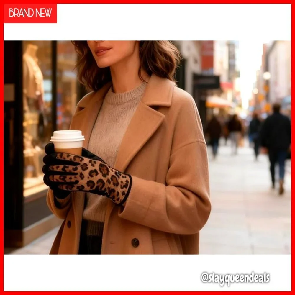 Women's Touchscreen Fleece Gloves for Cold Weather, One Size Fits Most